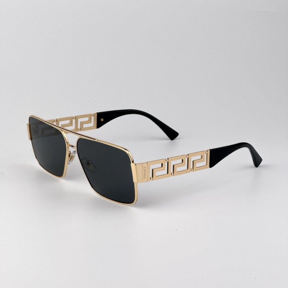 Versace VE2290 Sunglasses – Gold / Dark Grey Metal (100287) - Picture 6 of 9